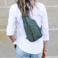 Pippa Easy-Wipe Nylon Reversible Sling Bag with Double D-Ring Clips