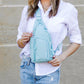 Pippa Easy-Wipe Nylon Reversible Sling Bag with Double D-Ring Clips