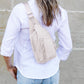 Pippa Easy-Wipe Nylon Reversible Sling Bag with Double D-Ring Clips