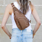 Pippa Easy-Wipe Nylon Reversible Sling Bag with Double D-Ring Clips