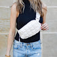 Anya Quilted Nylon Puffer Sling Crossbody Fanny Bag