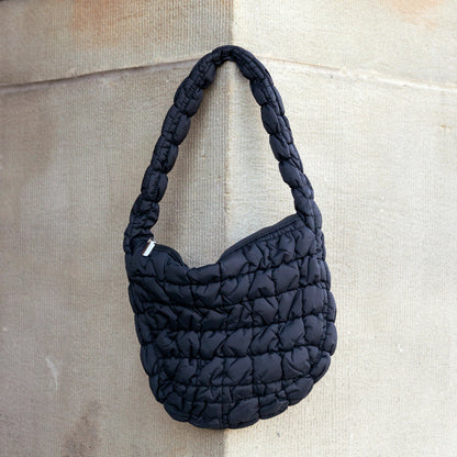 Dale Quilted Puffer Polyester Nylon Shoulder Bag