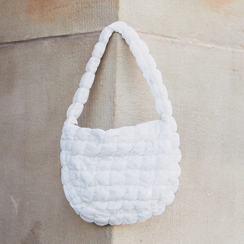 Dale Quilted Puffer Polyester Nylon Shoulder Bag