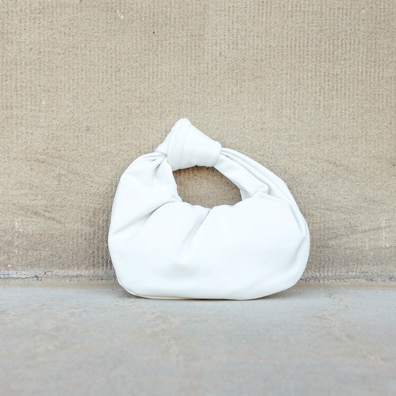 Gemma Butter Soft Vegan Leather Knotted Handbag