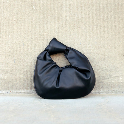 Gemma Butter Soft Vegan Leather Knotted Handbag