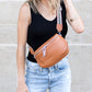 Hazel Genuine Leather Guitar Strap Sling Bag