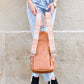 Alba Vegan PU Leather Convertible Backpack Sling Bag with Guitar Straps