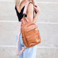 Alba Vegan PU Leather Convertible Backpack Sling Bag with Guitar Straps