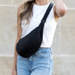 100% Nylon Adjustable Strap Everyday Hands-Free Sling Bag | 12" x 6.5" x 4"