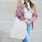 100% Cotton Corduroy Magnetic Clasp Adjustable Strap Messenger Bag with Bronze Hardware | 16" x 15"