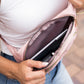 Quilted Gold Hardware Adjustable Nylon Strap Convertible Sling Belt Bag | 14" x 6.5"