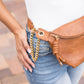 Luxe Vegan Leather Convertible Adjustable Chain Strap Sling Belt Bag | 11" x 7.5"