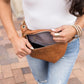Luxe Vegan Leather Convertible Adjustable Chain Strap Sling Belt Bag | 11" x 7.5"