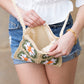 Eliza Woven Straw Crochet Crossbody Bag