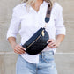 Myra Genuine Leather Quilted Crescent Sling Bag