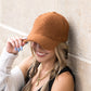 Boucle Sherpa Low Profile Structured Crown Velcro Closure Boyfriend Ball Cap | One Size Teen–Adult