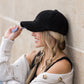 Boucle Sherpa Low Profile Structured Crown Velcro Closure Boyfriend Ball Cap | One Size Teen–Adult