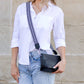 Aria Genuine Leather Guitar Strap Compact Crossbody Bag