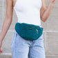 Amari Corduroy & Easy-Wipe Nylon Sling Crossbody Belt Bag