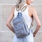 Alba Vegan PU Leather Convertible Backpack Sling Bag with Guitar Straps