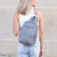 Alba Vegan PU Leather Convertible Backpack Sling Bag with Guitar Straps