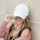 Boucle Sherpa Low Profile Structured Crown Velcro Closure Boyfriend Ball Cap | One Size Teen–Adult