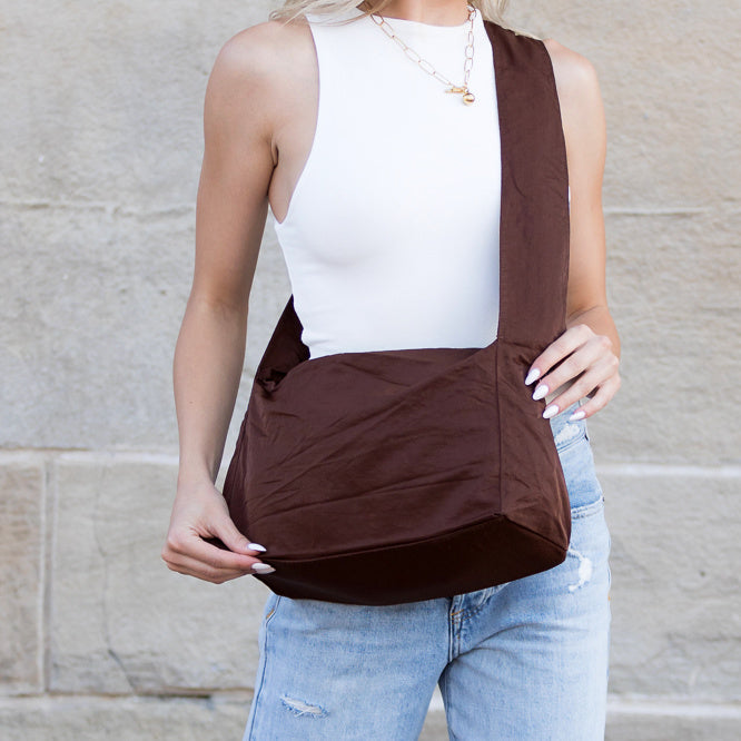 Reese Polyester Nylon Convertible Crossbody Shoulder Messenger Bag