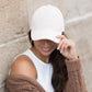 Corduroy Structured Crown Low Profile Adjustable Silver Clasp Boyfriend Ball Cap | 3.25" Brim | One Size Teen–Adult