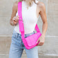 Selma 100% Nylon Quilted Puffer Fold-Over Magnetic Snap Crossbody Bag
