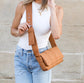 Selma 100% Nylon Quilted Puffer Fold-Over Magnetic Snap Crossbody Bag