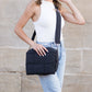 Romy 100% Nylon Cross-Weave Puffer Fold-Over Crossbody Clutch Bag