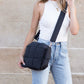 Romy 100% Nylon Cross-Weave Puffer Fold-Over Crossbody Clutch Bag