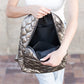 Jade Metallic Quilted Polyester Puffer Backpack