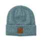C.C® 97% Recycled Polyester Heathered Knit Fold-Over Cuff Boyfriend Beanie | One Size