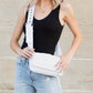 Selma 100% Nylon Quilted Puffer Fold-Over Magnetic Snap Crossbody Bag
