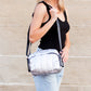 River Metallic Nylon Puffer Crossbody Bag