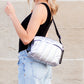 River Metallic Nylon Puffer Crossbody Bag
