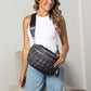 Jaya Puffer Crossbody Sling | Vegan Leather Accents & Cotton Blend Lining | 10 x 5 x 7.5 in