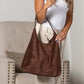 Andrea 2-in-1 Hobo Shoulder Bag | Vegan Suede & PU Leather Strap | 16.5 x 4.72 x 14.17 in