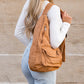 100% Cotton Canvas Oversized Adjustable Strap Multi-Pocket Sling Bag | 13" x 4.5" x 16"