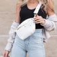 Luxe Vegan Leather Convertible Adjustable Chain Strap Sling Belt Bag | 11" x 7.5"