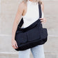 Nova 100% Cotton Canvas Oversized Zip Top Multi-Pocket Messenger Bag