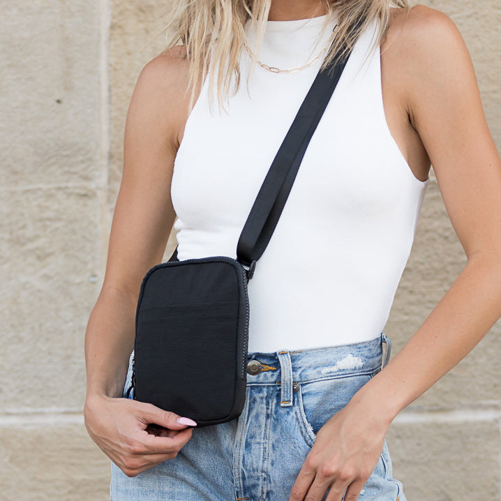 Eva Nylon Clippable Removable Coin Pouch Crossbody Bag