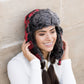 70% Polyester 30% Cotton Flannel Exterior Faux Fur Quilted Lined Buffalo Plaid Trapper Hat | One Size