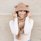 100% Soft Polyester Plush Teddy Bear Hooded Scarf | 89" Scarf | Fits Teen–Adult