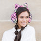 80% Polyester 20% Acrylic Leopard Print Fold-Up Ear Muffs | Fits Child 4+ to Adult