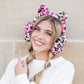 80% Polyester 20% Acrylic Leopard Print Fold-Up Ear Muffs | Fits Child 4+ to Adult