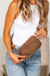 Sydney Compact Convertible Water-Resistant Nylon ID Crossbody Bag with Wristlet, Card Slots & Key Ring | Almond, Almond Check, Black, Black Check, Eucalyptus, Eucalyptus Check, Mocha, Mocha Check