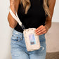 Sydney Compact Convertible Water-Resistant Nylon ID Crossbody Bag with Wristlet, Card Slots & Key Ring | Almond, Almond Check, Black, Black Check, Eucalyptus, Eucalyptus Check, Mocha, Mocha Check