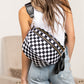 Frankie Oversized Water-Resistant Nylon Double Zip Crescent Sling Bag